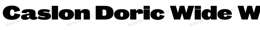 Caslon Doric Wide We字体转换